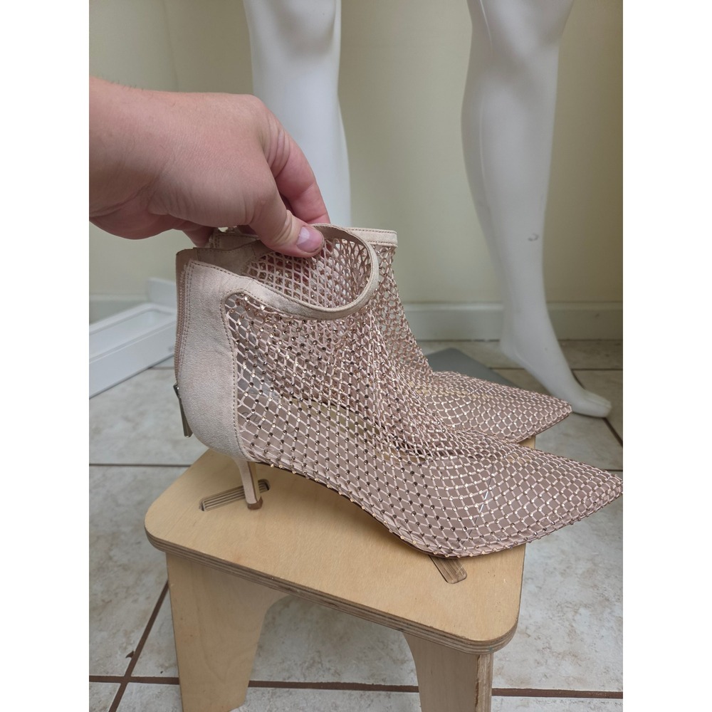 Charles by Charles David Afterhours-H Rhinestone Mesh Kitten Heel Booties‎ 9.5M
